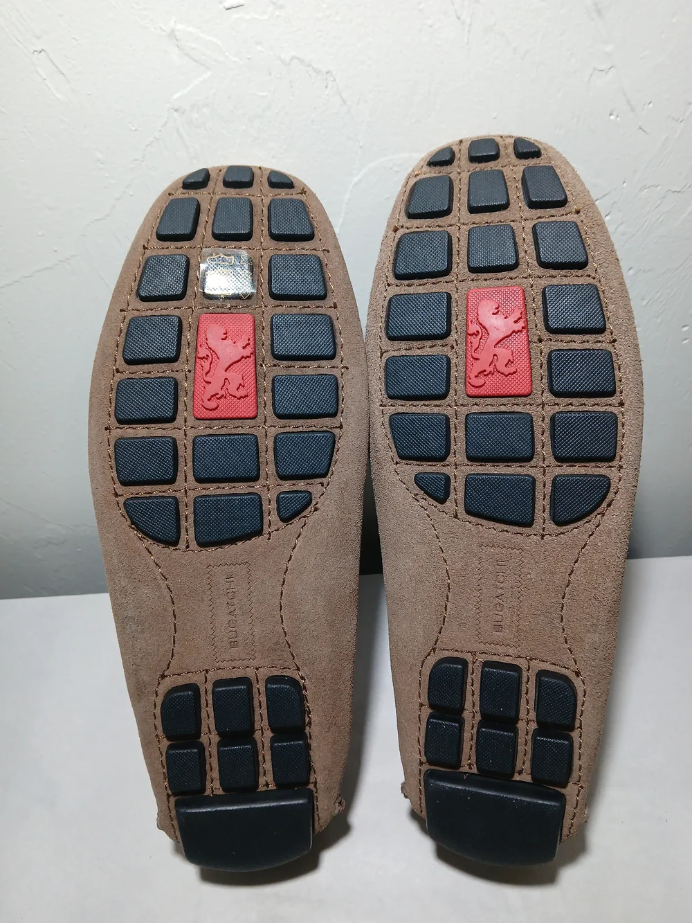 Bugatchi Tan Suede Slip-on Driving Loafers Sz. 8